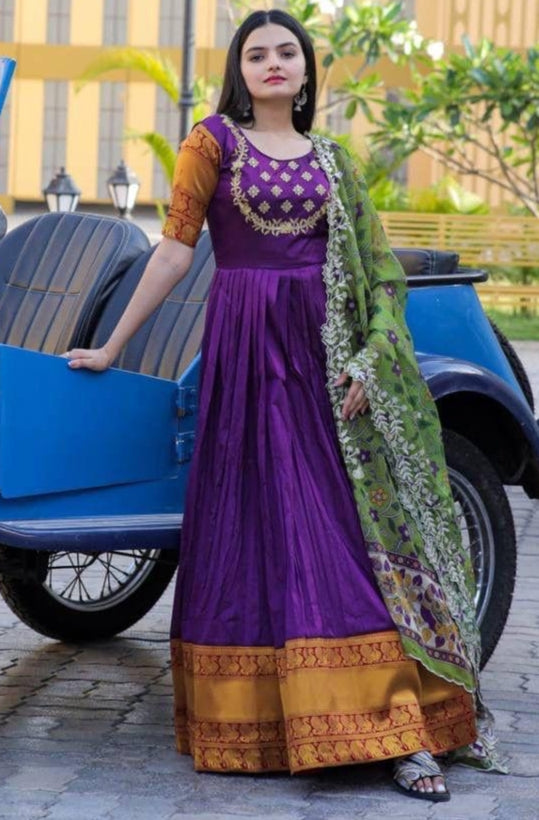 PREMIUM READYMADE GOWN WITH DUPPTTA