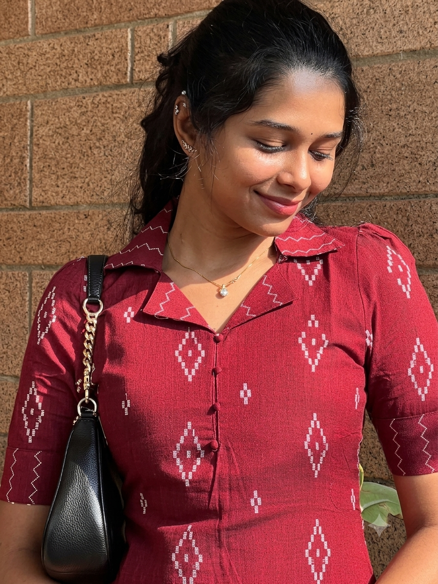 PREMIUM IKKAT PRINTED  CO-ORD SET