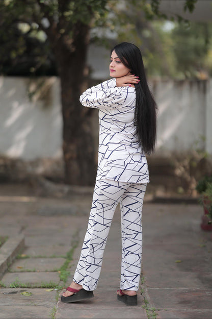 WESTERN LYCRA WHITE CO-ORD SET