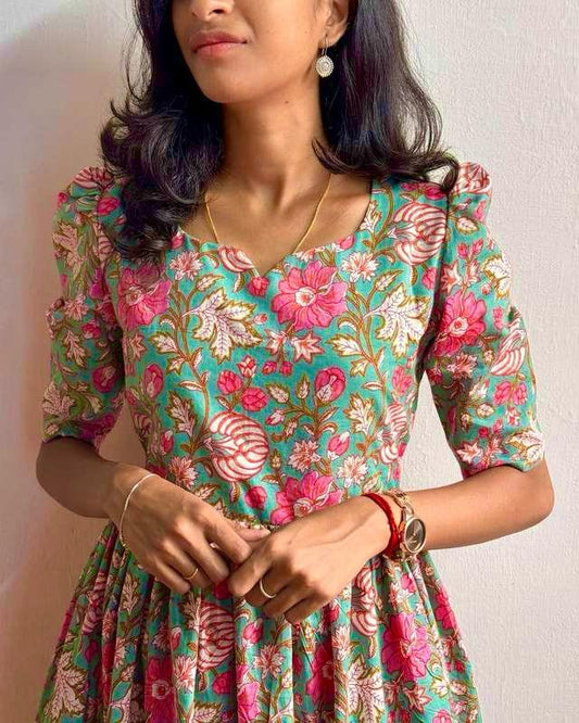 GREEN CLOVIA MIDI