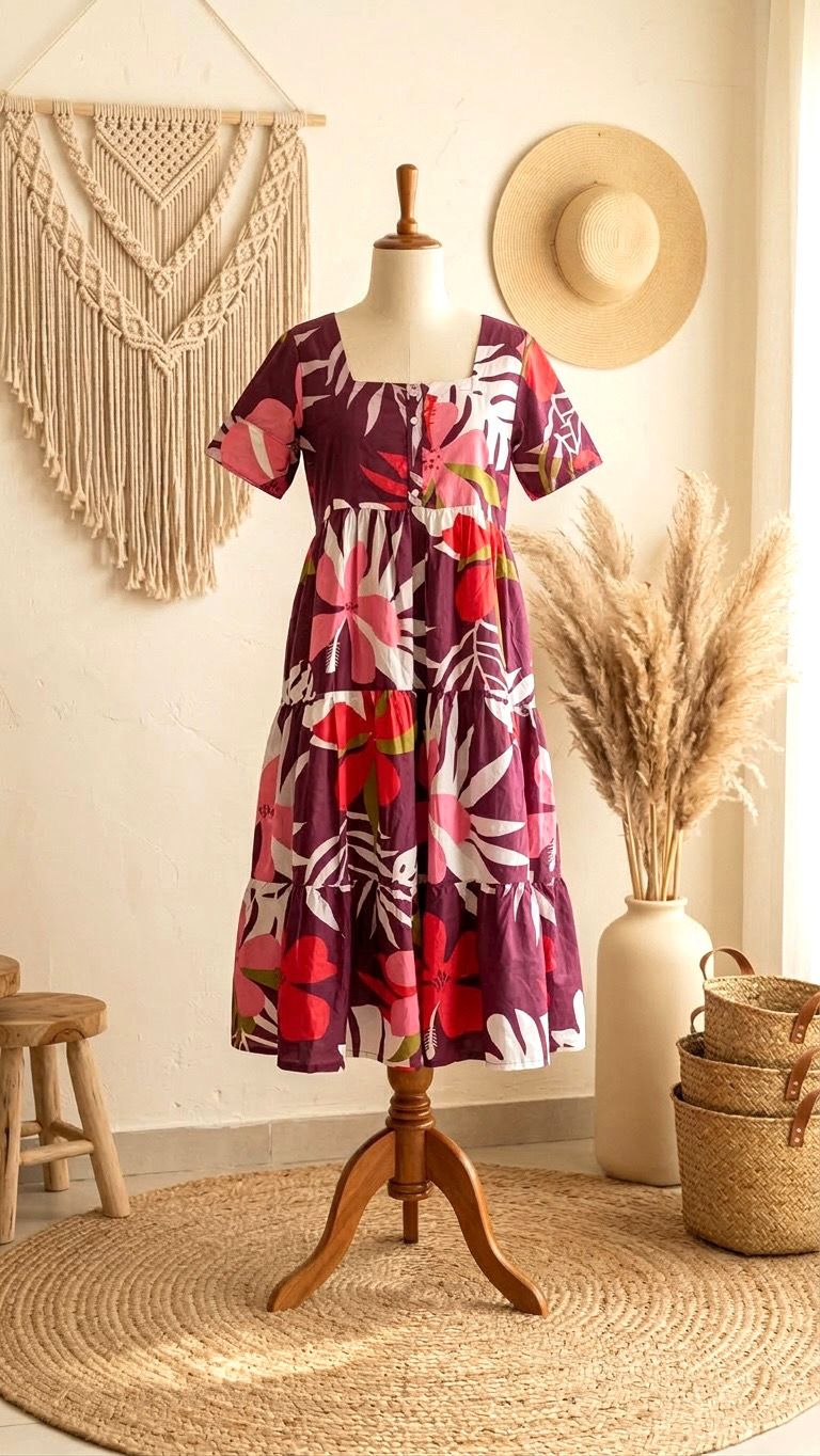 PRINTED FEEDING FRIENDLY MAXI