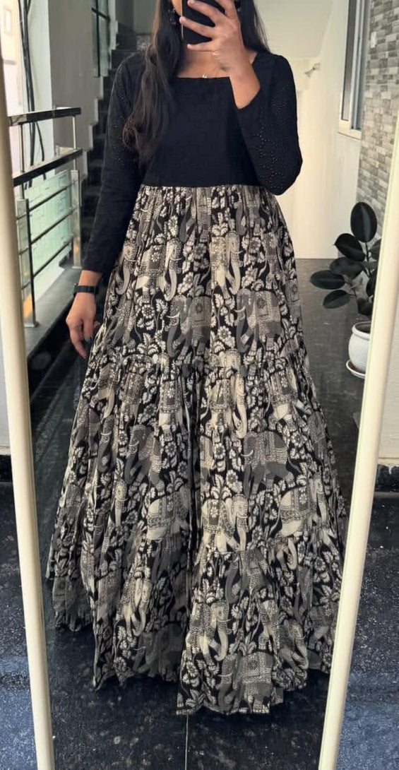 HAKOBA KALAMKARI GOWN