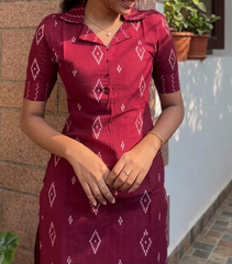 PREMIUM IKKAT PRINTED  CO-ORD SET