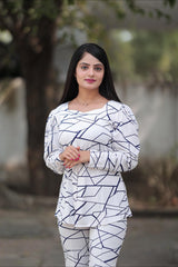 WESTERN LYCRA WHITE CO-ORD SET