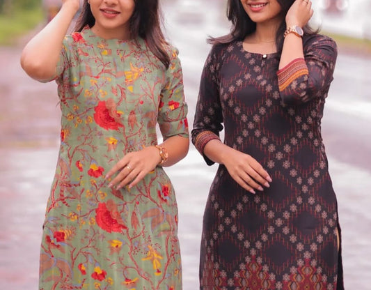 PREMIUM RUBY WEAVE KURTI