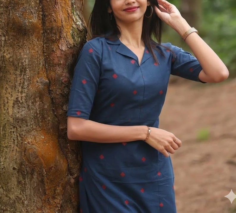 ELEGANT COLLARED A-LINE CO-ORD SET