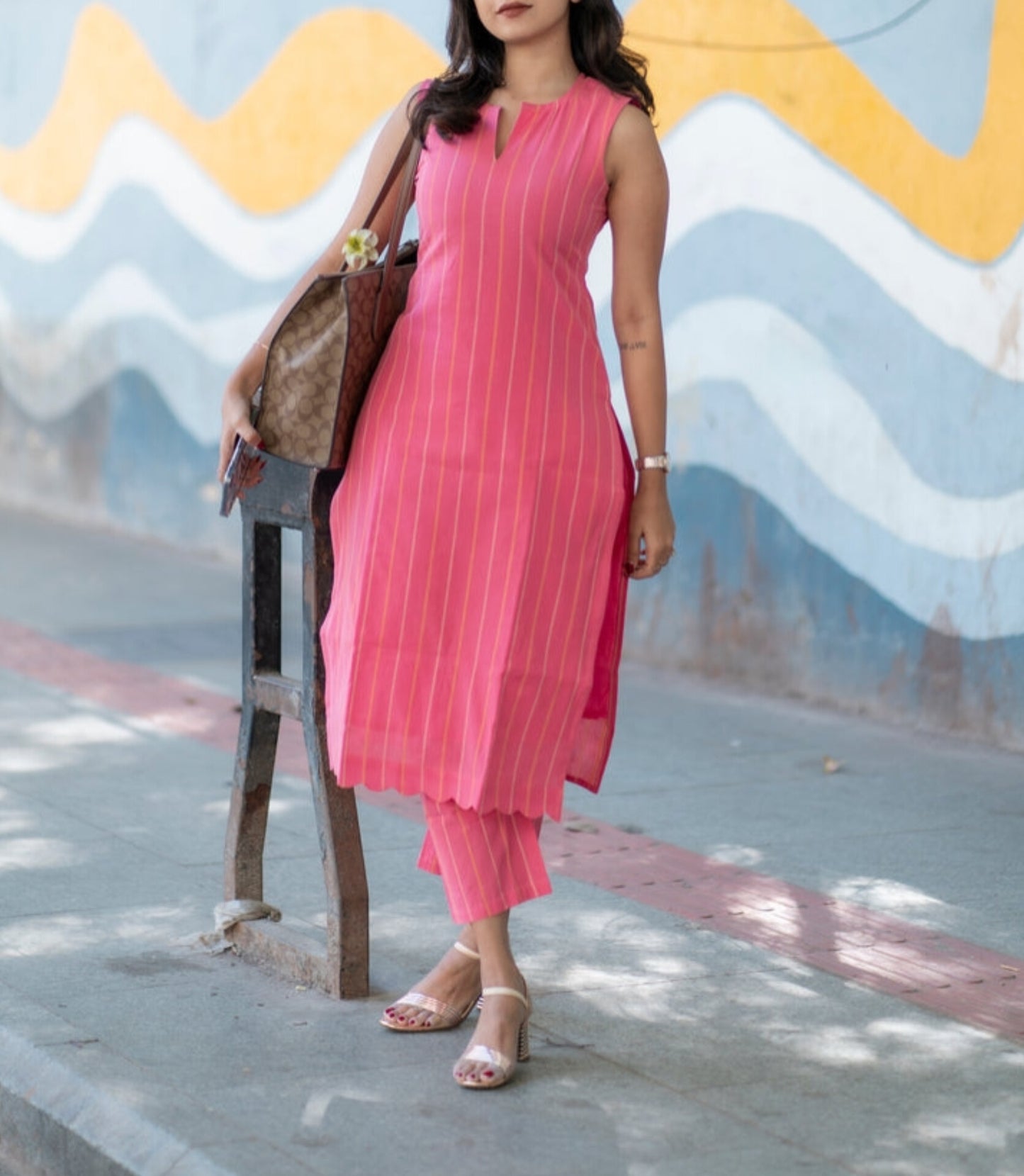 Premium Cotton Candy Kurta Set With Pant