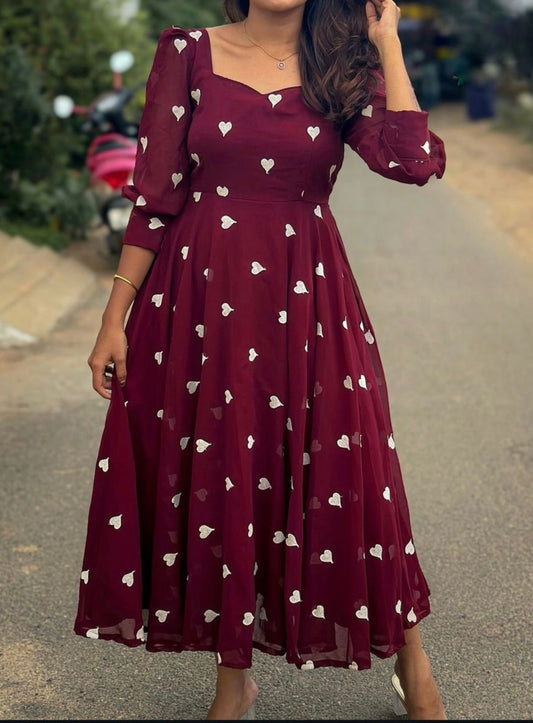 HEART ANARKALI MAXI