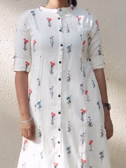 PREMIUM WHITE RAYON CO-ORD SET