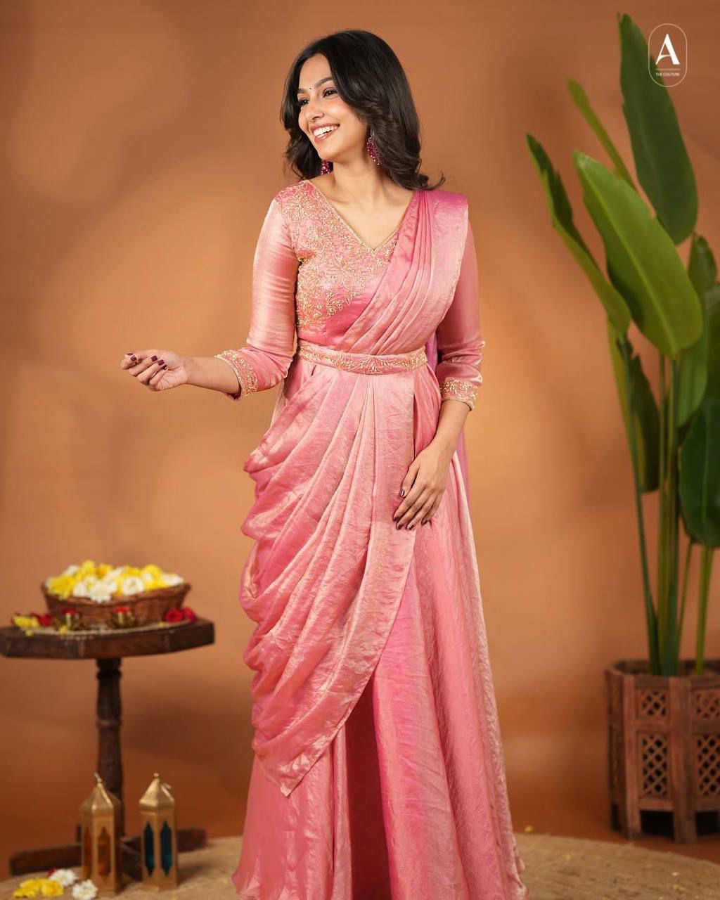 MEENAKARI PRE-DRAPED SAREE