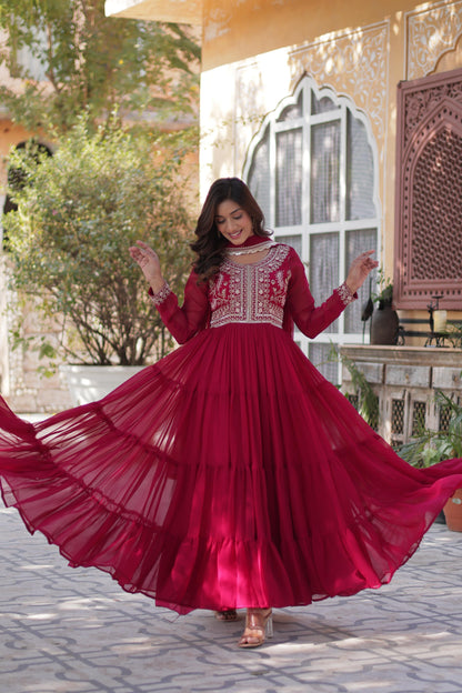 PREMIUM DESIGNER GOWN WITH DUPPTTA