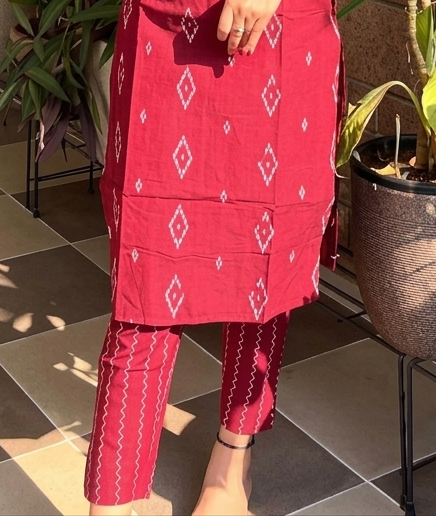 PREMIUM IKKAT PRINTED  CO-ORD SET