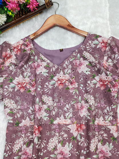 MAUVE HAKOBA KURTI