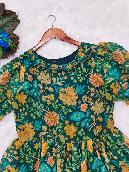 FLORAL KANI PRINT MIDI