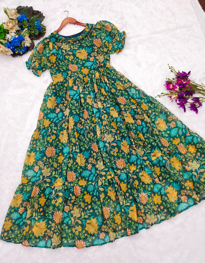 FLORAL KANI PRINT MIDI