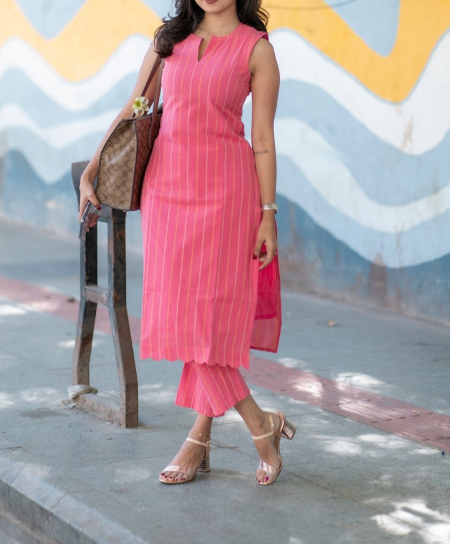 Premium Cotton Candy Kurta Set With Pant