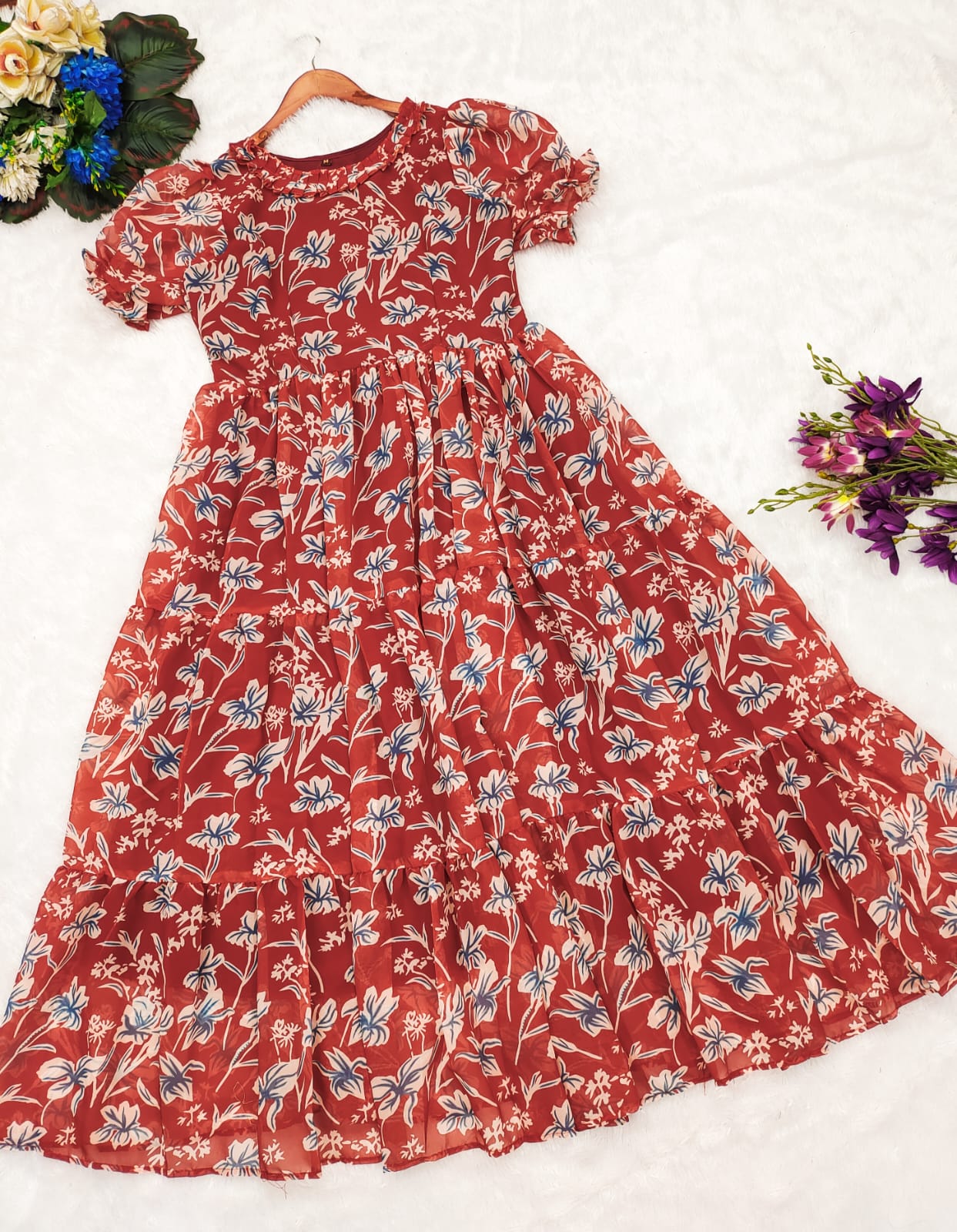 FLORAL KANI PRINT MIDI