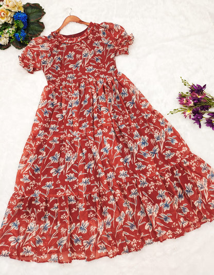 FLORAL KANI PRINT MIDI