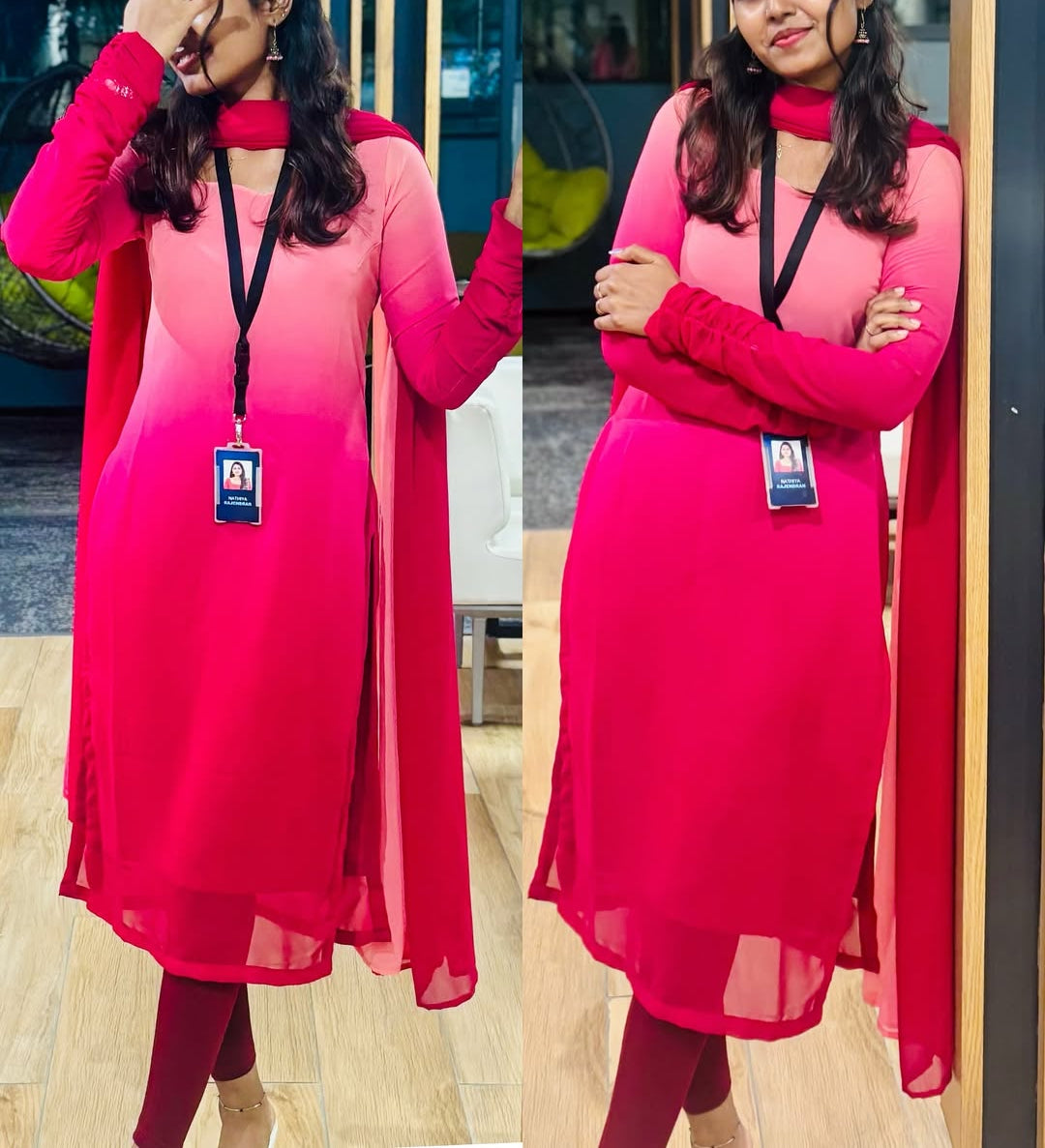 PREMIUM TWO TONE KURTI SET