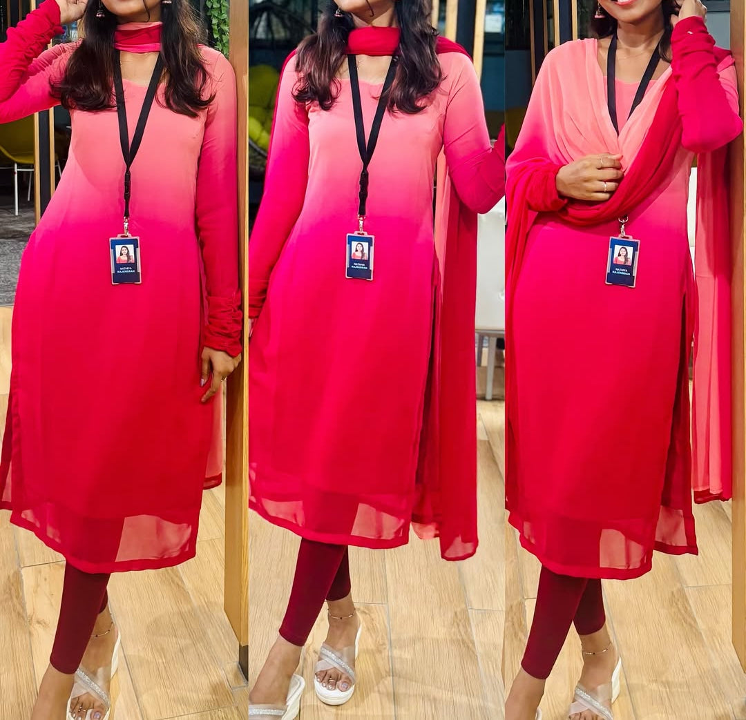 PREMIUM TWO TONE KURTI SET