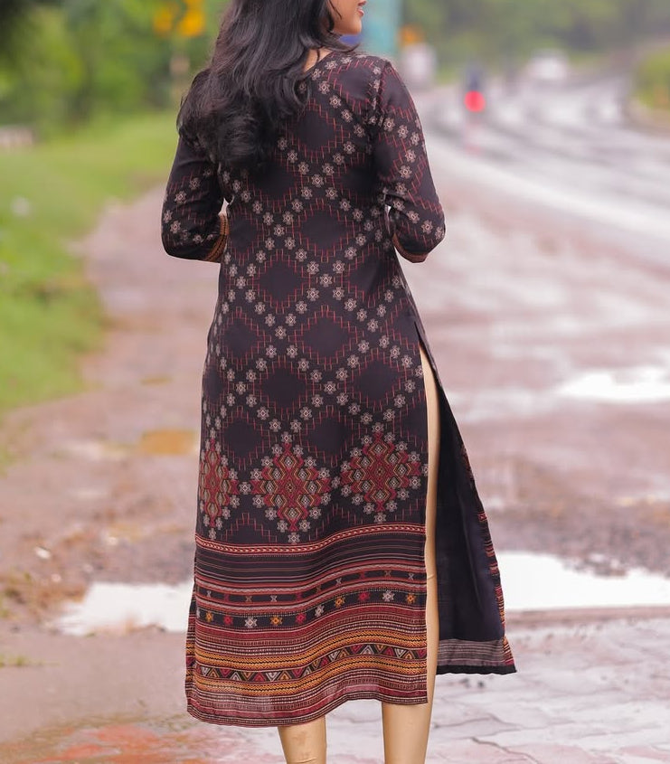 PREMIUM RUBY WEAVE KURTI