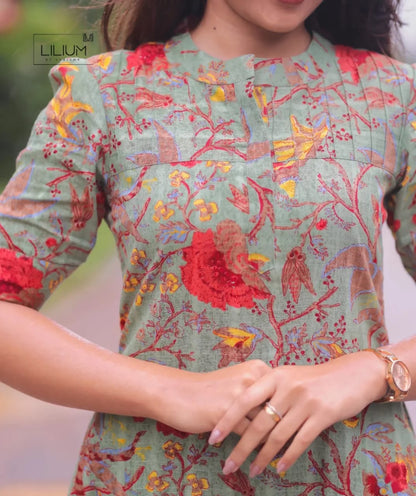 PREMIUM RUBY WEAVE KURTI