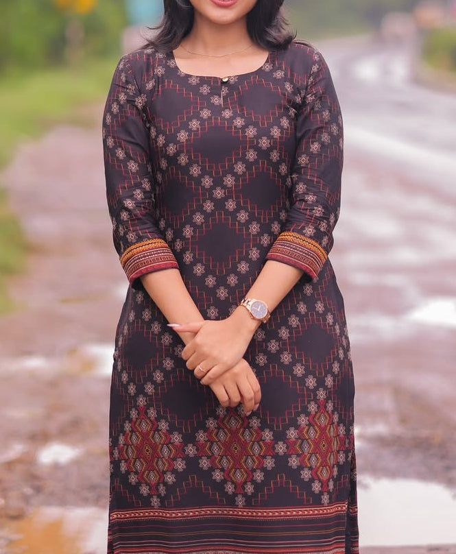 PREMIUM RUBY WEAVE KURTI